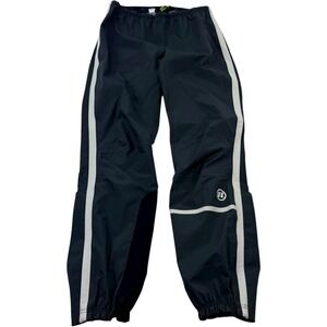 Novara Waterproof Cycling Reflective Pants Gray Elastic‎ Waist Men's Size Small